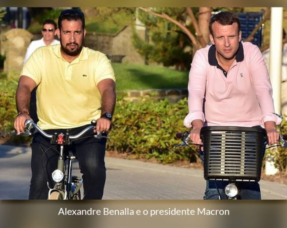 Alexandre Benalla e o presidente Macron