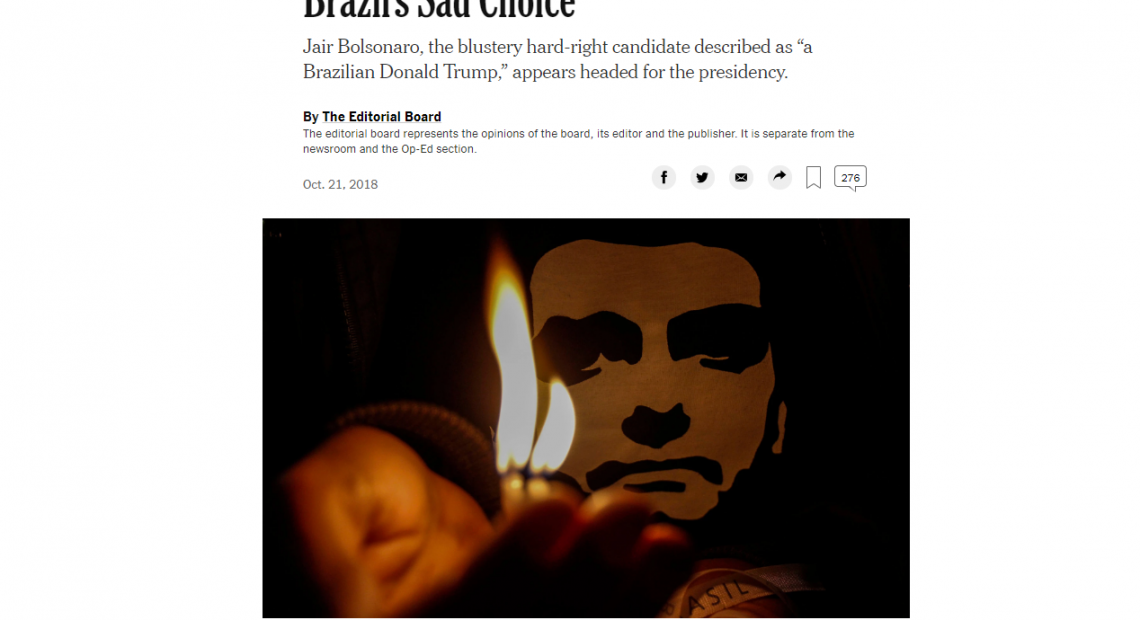 New York Times Bolsonaro
