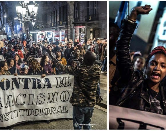 Manifestação na Espanha contra o racismo