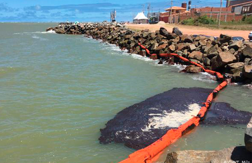 Venezuela nega que o petróleo que chega às praias brasileiras é do país
