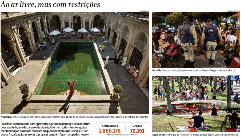 As restrições e as punições nos espaços livres no Rio de Janeiro (O Globo)