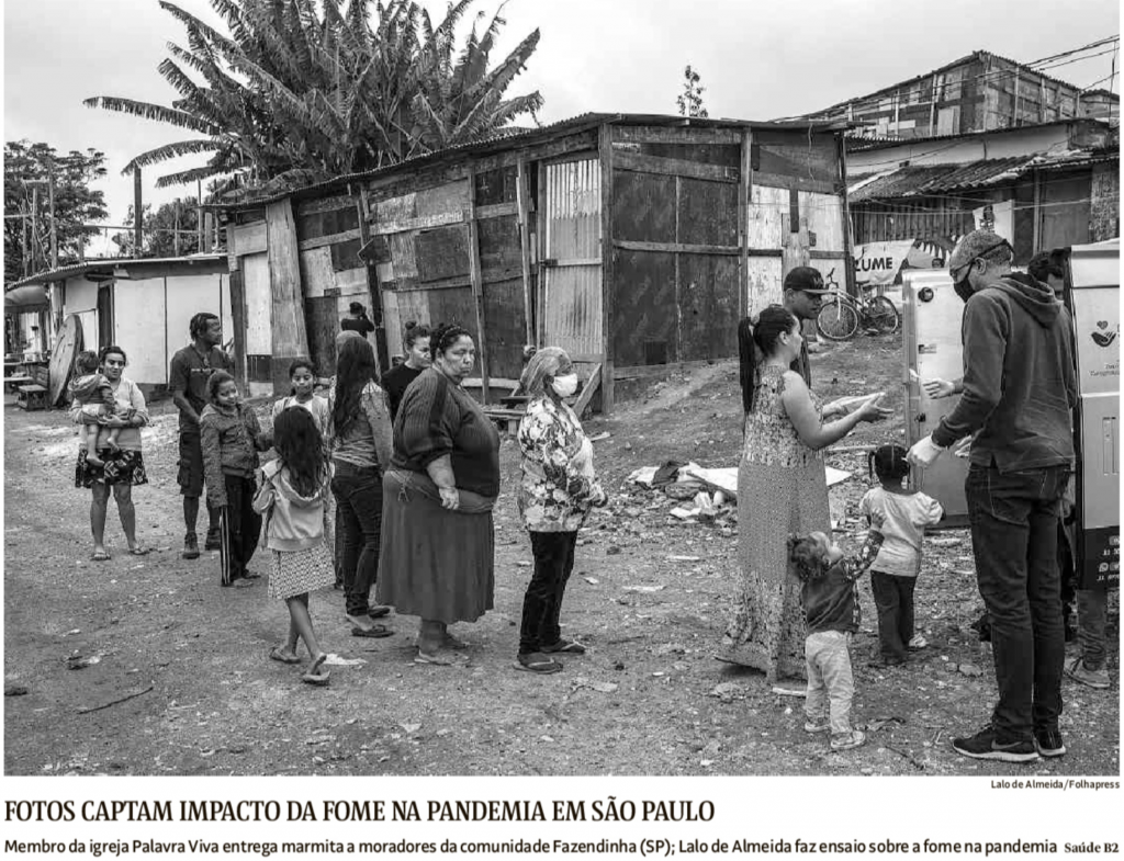 O retrato em preto e branco da fome na periferia de São Paulo nos tempos de coronavírus (Folha)