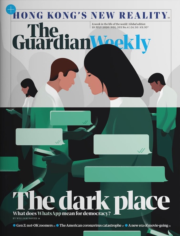 O novo mundo dos aplicativos na capa da revista inglesa The Guardian Weekly: