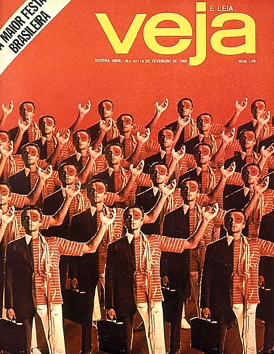 No carnaval de 1969, a revista Veja, recém lançada, parecia prever que cinquenta anos depois, poderíamos imaginar um carnaval com distanciamento social.